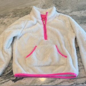 Lilly Pulitzer Kids Cozy Fleece Pullover with Pink Accents